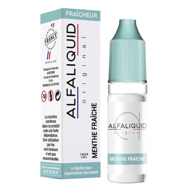 E-liquide Menthe Fraîche Alfaliquid – 10 ml