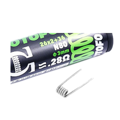 PACK DE 10 COILS DUAL CORE FUSED CLAPTON NI80 (26X2+36)...