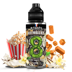 Nummern 08 E.Tasty 100 ml Popcorn, Vanille und Karamell
