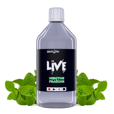 E-liquide 1L LIVE – Mono Arôme menthe fraiche