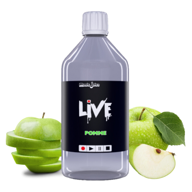 E-liquid 1L LIVE - Mono Aroma Apfel