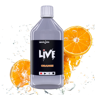 Live 1l Music juice E-Liquid Orangengeschmack