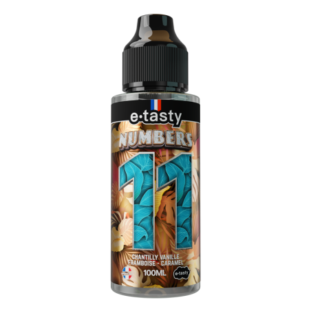 Números 11 E.Tasty 100 ml • Vainilla, Raspberry &amp; Caramel