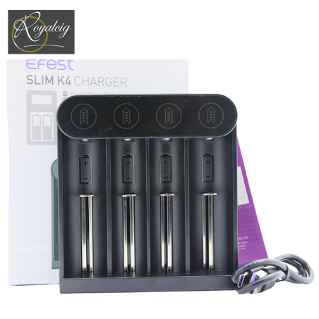 Chargeur Slim K4 avec USB Type-C - Efest