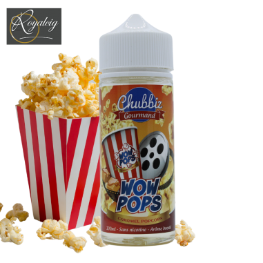 Chubbiz Wow Pops 100ml E-Liquid - Popcorn & Karamell Gourmand