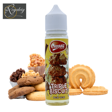 E-liquid Chubbiz Triple Biscuit 50ml - A trio of irresistible biscuits