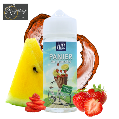 E-liquide Fraise et Pastèque Jaune Panier du Marché 100 ml