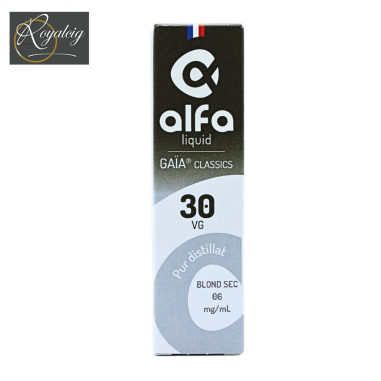 "E-liquide Gaïa Blond Sec sans sucre pour cigarette électronique"