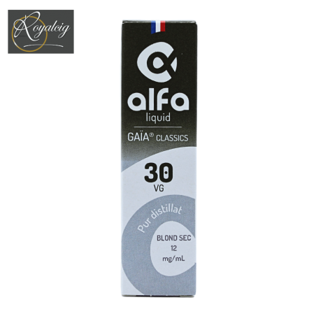 "Gaïa Classics Dry Blond Bottle 10ml - e-liquid classic pure distillate" (in French)