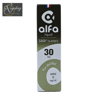 "E-Liquid Alfaliquid Kräftig Gaia Destillat aus braunem Tabak"