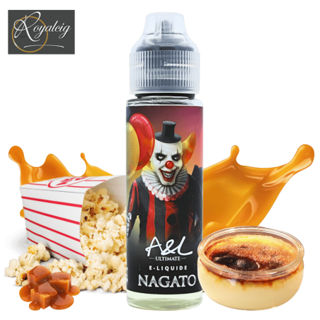 E-liquide Nagato 50ml Ultimate A&L – Pop-corn crème brûlée