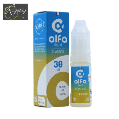 "E-liquide FR-Mint Alfaliquid 10ml saveur classic mentholée"
