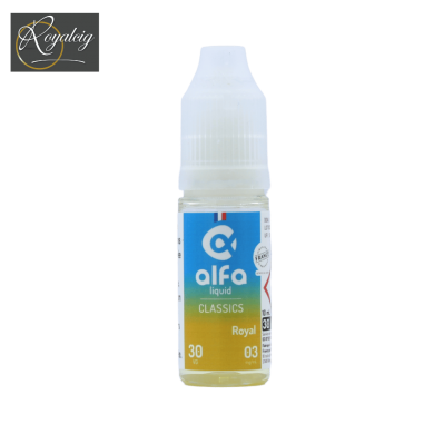 "Alfaliquid Royal E-Liquid mit Karamell- und Nussnoten"