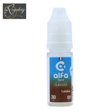"Alfaliquid Latakia con cioccolato e caramello" E-liquido
