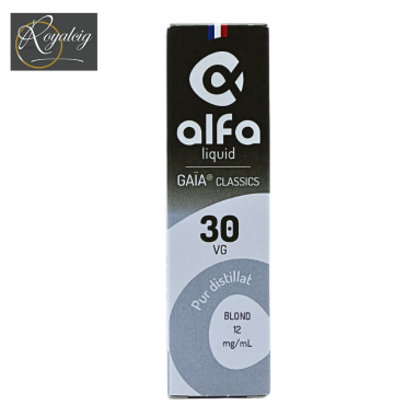 "E-liquide Alfaliquid Blond Gaïa distillat tabac blond"