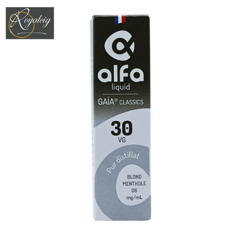 "Gaïa Blond Mentholé" e-liquid senza zucchero