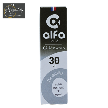 "E-líquido Alfaliquid Gaïa tabac menthe naturelle" (tabaco a la menta natural)