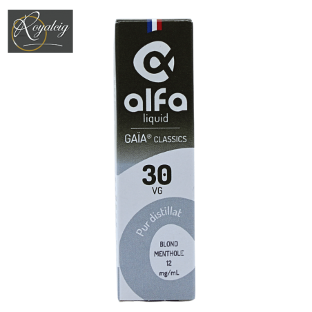 "E-liquid Alfaliquid Gaïa tabac menthe naturelle" (tabacco naturale alla menta)