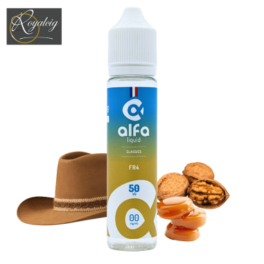 "E-liquid FR4 Alfaliquid 50ml agitare e svapare senza nicotina"