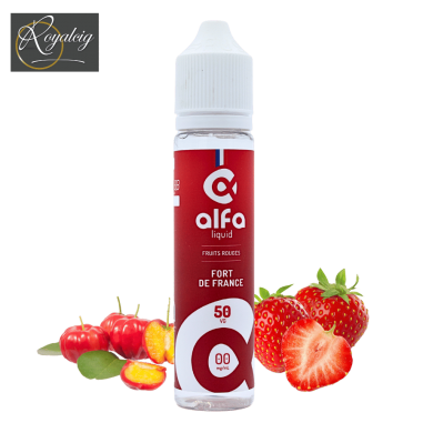 "E-liquid Fort de France 50ml Alfaliquid - acerola y fresa" (en francés)