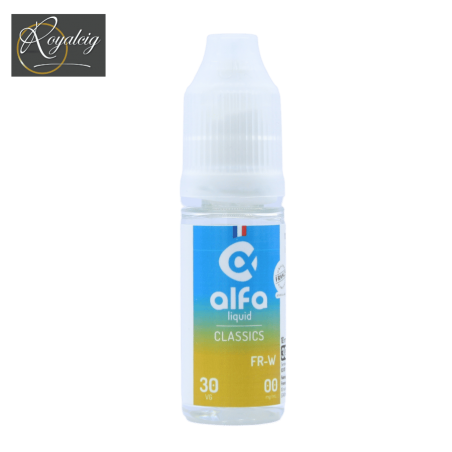"10ml bottle Alfaliquid FR-W American mild tobacco"