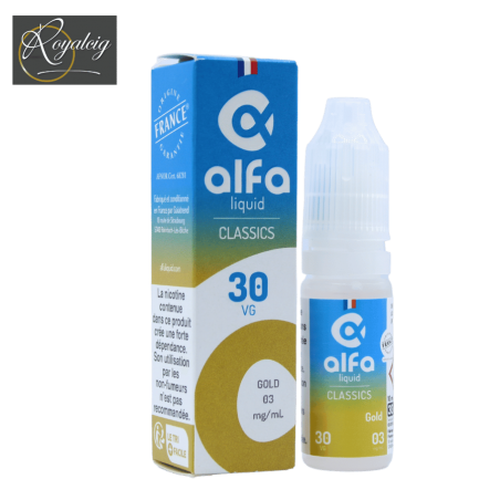 "E-liquid Gold Alfaliquid 10ml vaniglia bionda classica