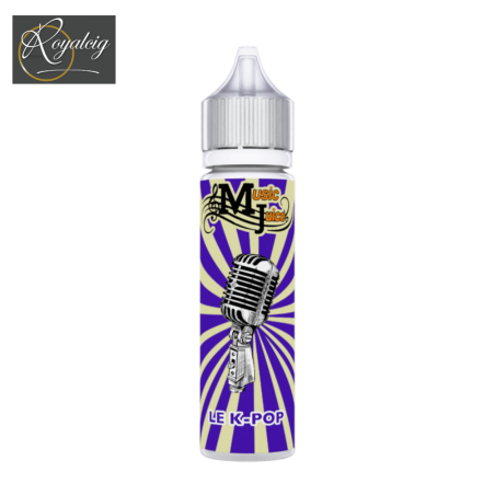 E-liquid Music Juice Le K-Pop - Tabacco biondo dolce e cremoso - pronto per la ricarica