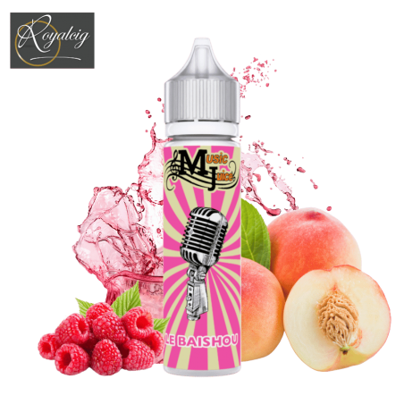 E-liquid Le Baishou Music Juice 50ml - Pesca e lampone