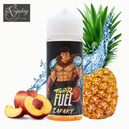 "Botella "Zakary Fighter Fuel 100ml piña fresca nectarina