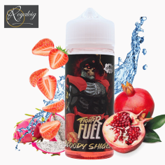 "Bloody Shigeri Fighter Fuel 100ml strawberry pomegranate dragon fruit" bottle