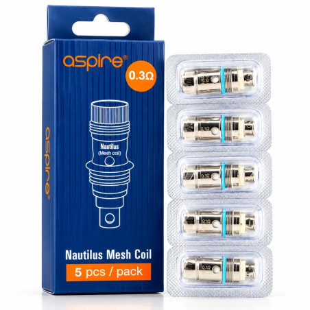Résistances Nautilus Mesh par 5 – Aspire