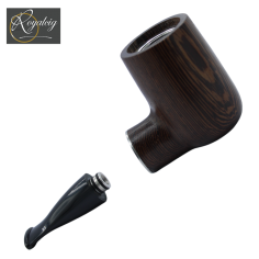 Pipe électronique BILLIARD en bois de wengé – Créavap