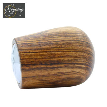 Créavap Pipa electrónica curvada - vista lateral madera de zebrano