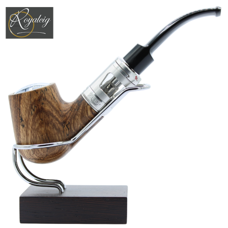 Complete Créavap Bent Zebrano electronic pipe kit - assembled view