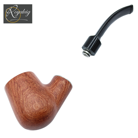 Finition artisanale bois rose – pipe électronique courbée