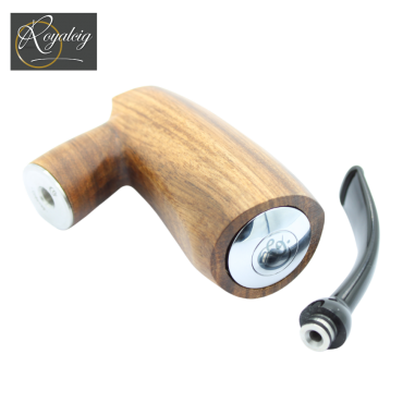 Éclat naturel du bois noble Zébrano sur e-pipe artisanale