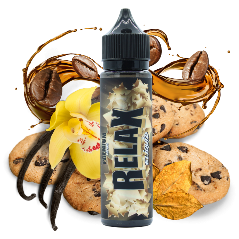 Relax 50 ml Eliquid France – Tabacco, Caffè e Cookie