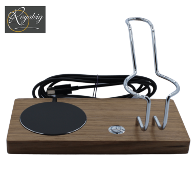 Station de charge MagSafe en noyer – Vue principale