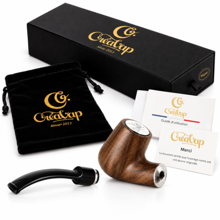 E-pipe Bent 18350 Créavap Tubo di legno elettronico