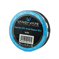 SUPERFINE MTL FUSED CLAPTON WIRE NI 80 30GAX2 + 38GA...